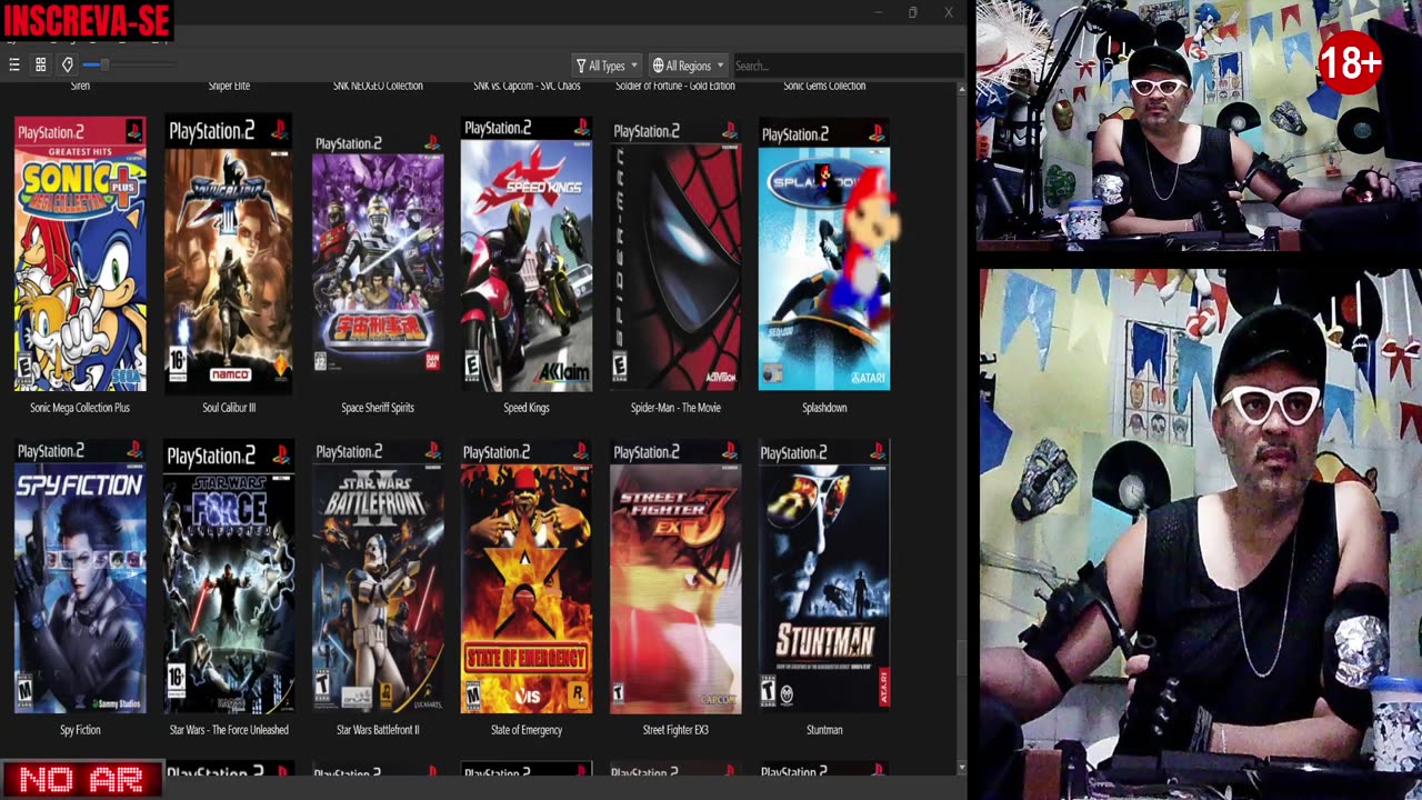 the game, dante e PCSX2.