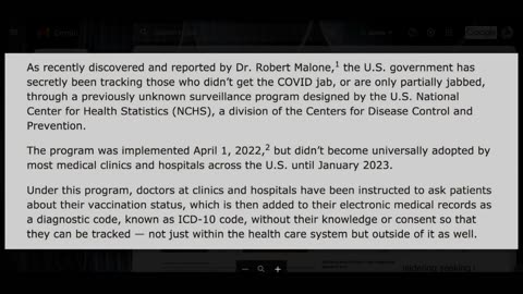 What Are They Clinging To? -- Federal Government Is Tracking The "Unvaccinated"