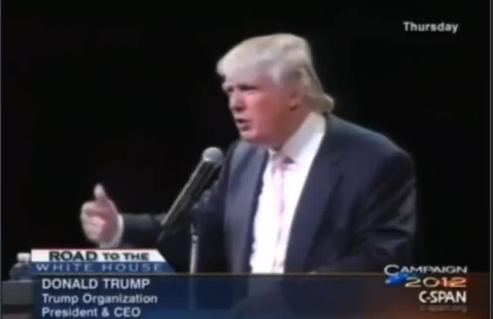 President Donald J Trump 10 years ago