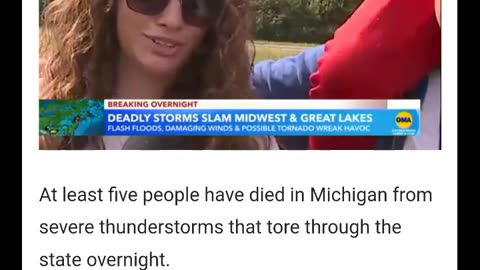 😲Deadly thunderstorms rip through Michigan, power knocked out to more than 460,000!!!😱🌩🌧