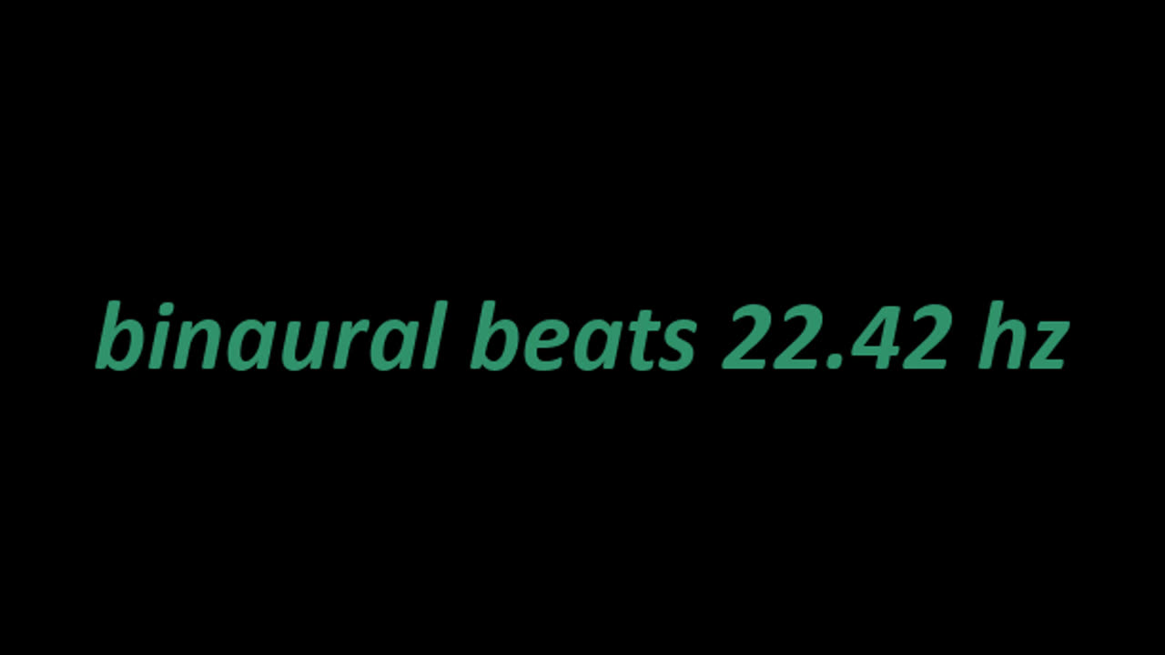 binaural beats 22.42 hz