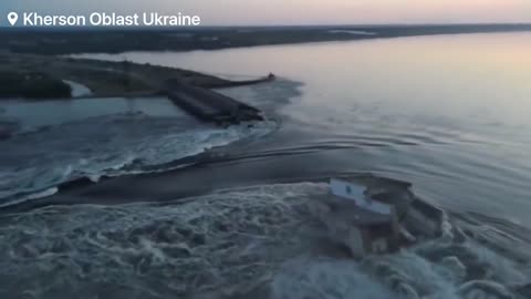 A Major Hydroelectric Power Dam in Southern Ukraine has been blown!