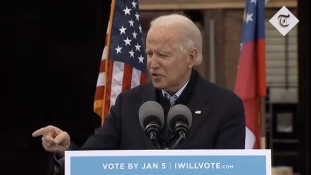 Biden “Screaming ”Wildly in his Winning Speech