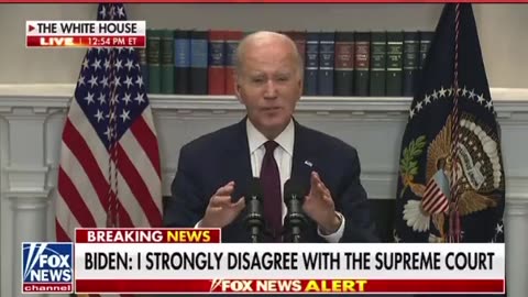 Joe Biden rushes to the mic to divide the nation over the SCOTUS ruling