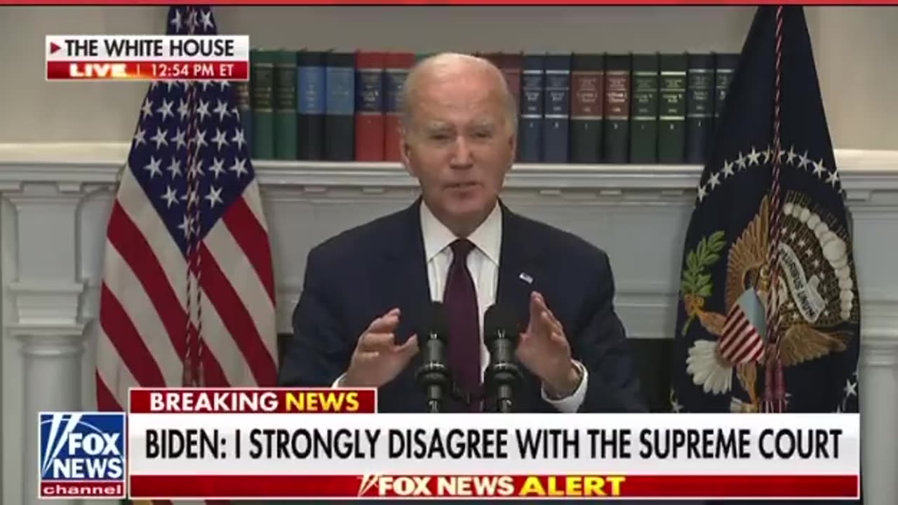 Joe Biden rushes to the mic to divide the nation over the SCOTUS ruling