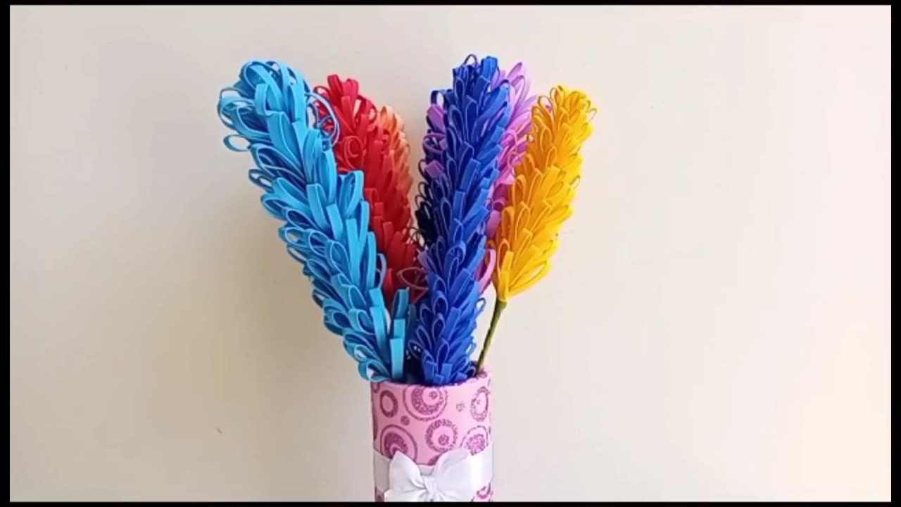 How to Make Paper Flowers l DIY Flower l Paper Craft l 5 Minutes Arts and Craft