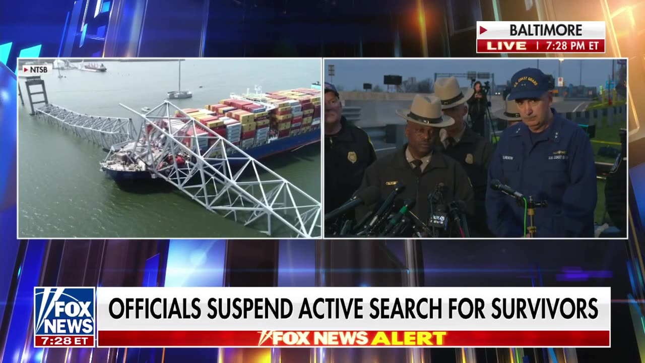 BREAKING_ US Coast Guard calls off rescue efforts in Maryland bridge collapse