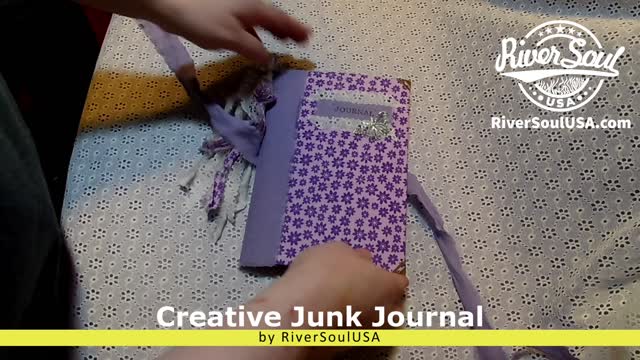 Purple Flower Creative Junk Journal for kids