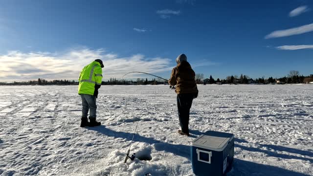 It was fun day ice fishing