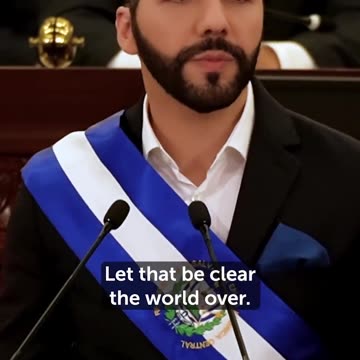 Bukele: "We are a free and independent country and we make our own decision