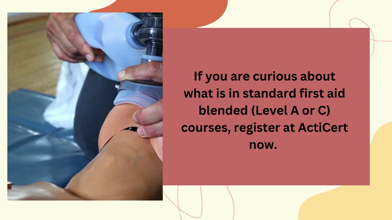 The Best standard First Aid Blended (Levels A or C ) Course Online
