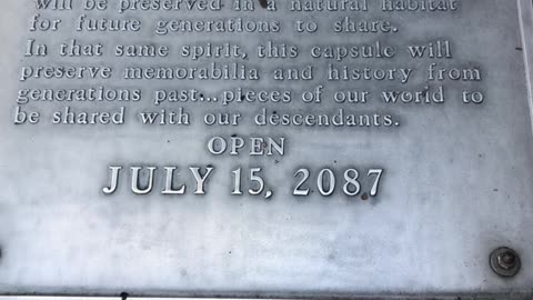 Lowry park zoo time capsule!