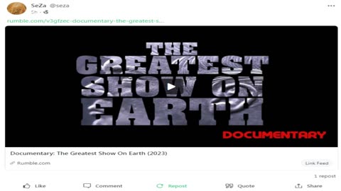 gab - documentary; the greatest show on earth (2023)