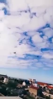 Helicopters above Kiev