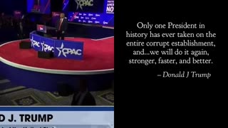 There's only one President in history who has ever taken on the entire corrupt establishment