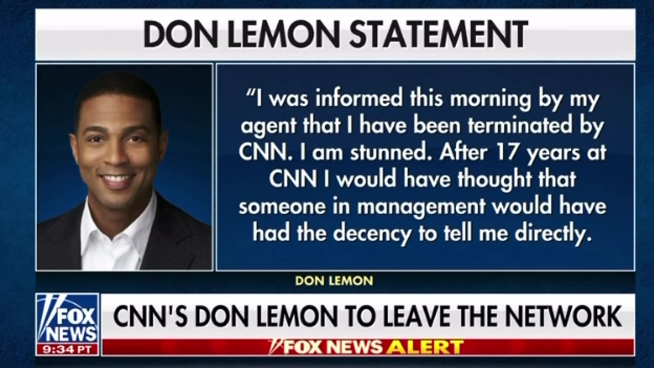 🚨 Don Lemon stunned by his termination from CNN