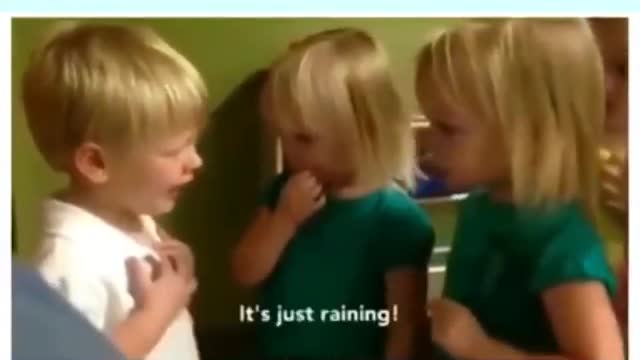 Little White kids arguing - super cute