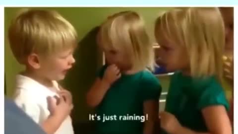 Little White kids arguing - super cute