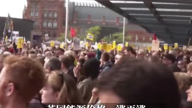 A large number of people held demonstrations in central London.