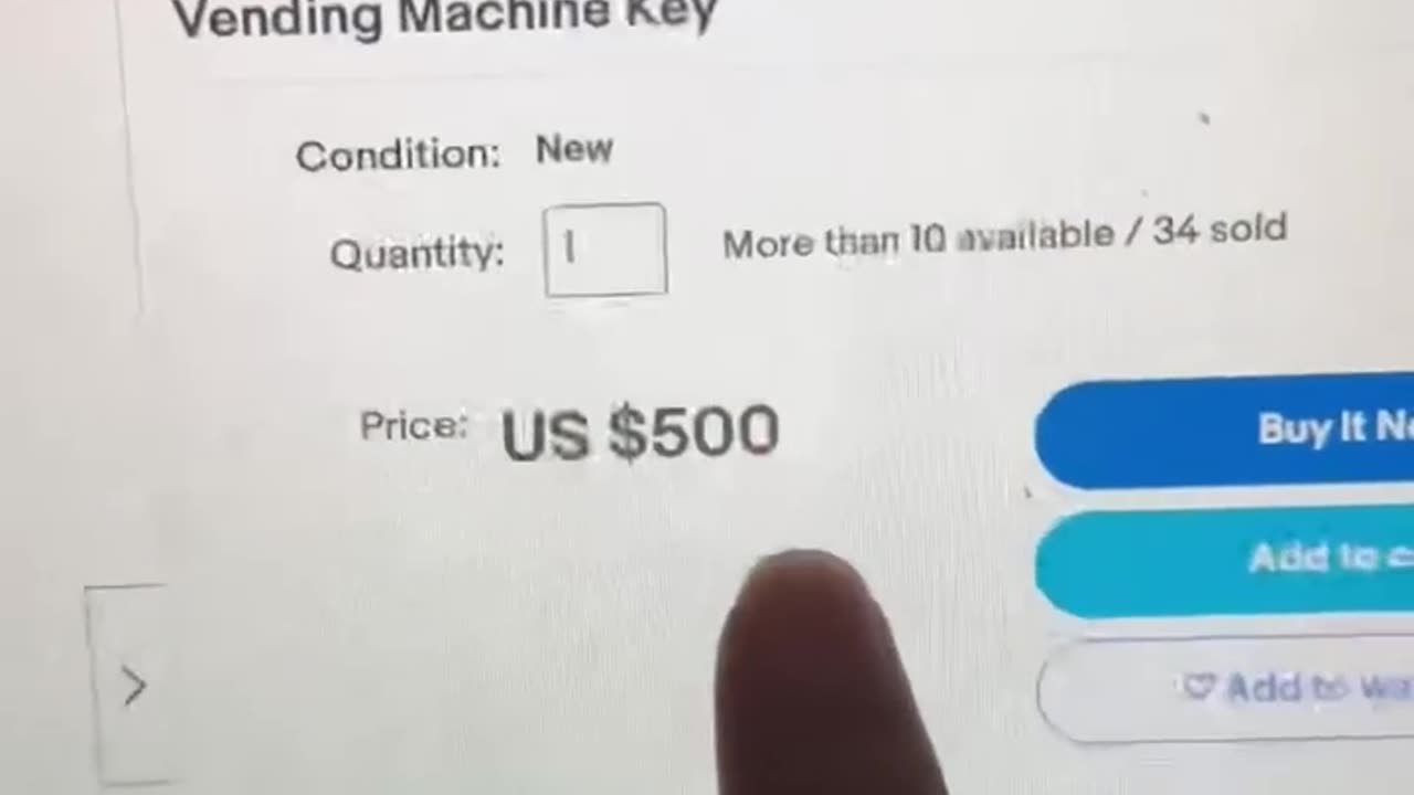 I found the key to vanding machine