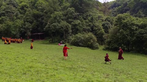 Little monk running competition-bhundol chaur