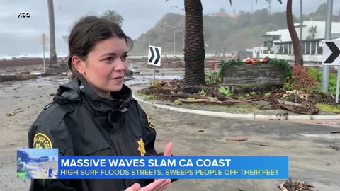 Massive wave sweeps people away, video shows