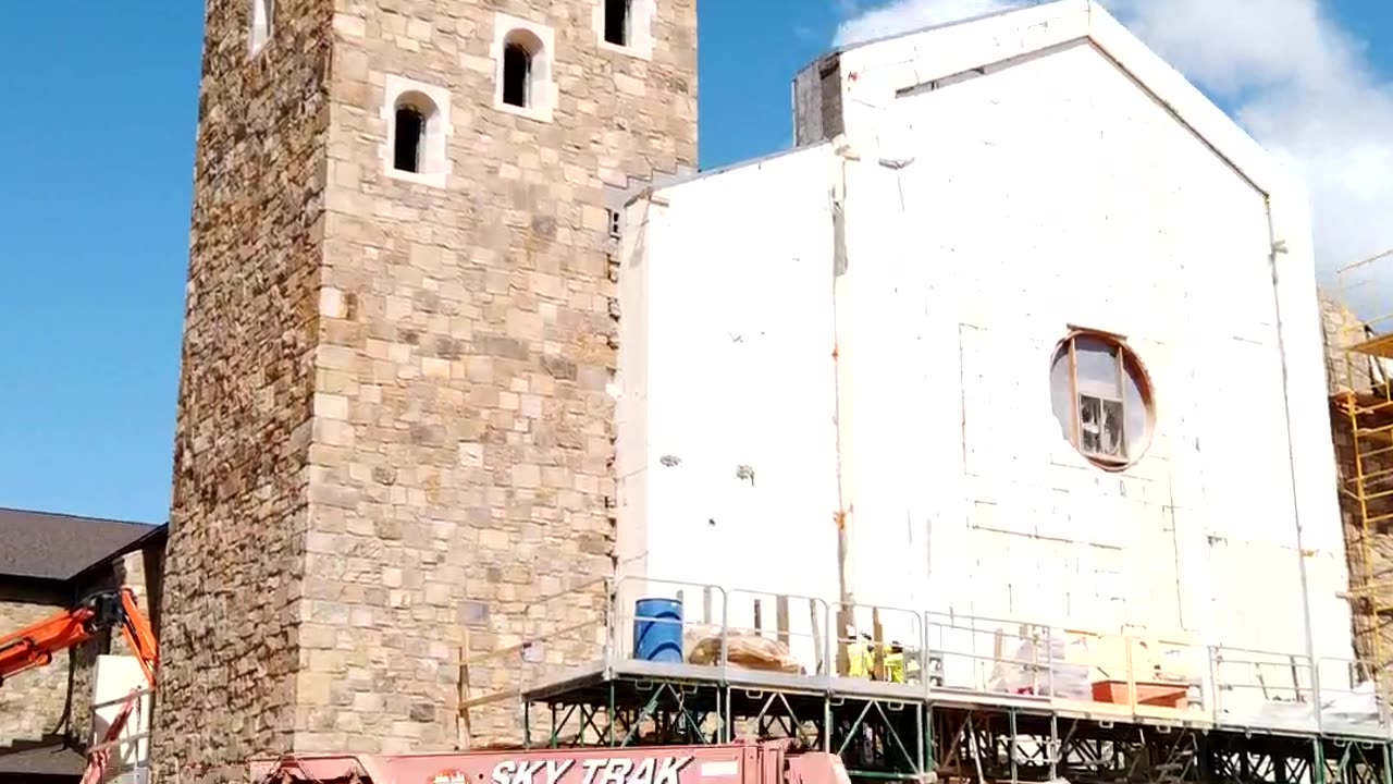 Church Stone Tower Time Lapse Build