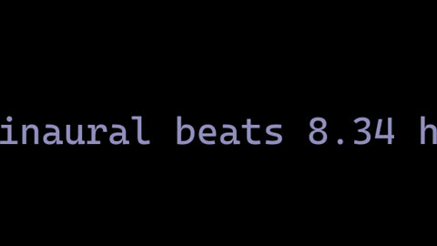 binaural beats 8.34 hz
