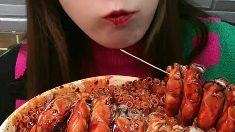 ASMR eating Spicy Seafood 🔥🔥🔥