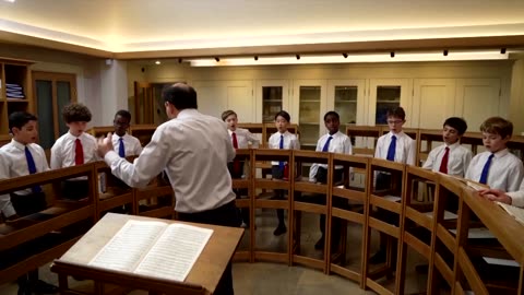 Children's choir rehearse for King's coronation