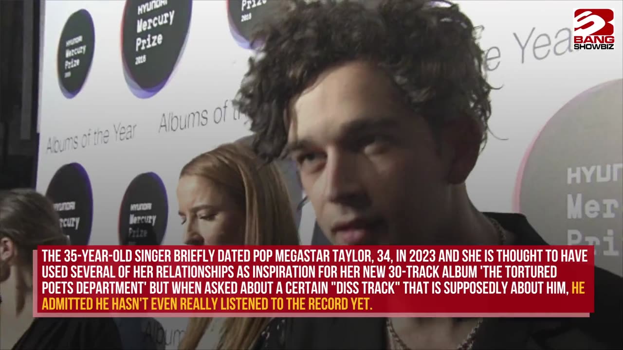 Matty Healy Breaks Silence on Taylor Swift's New Album.