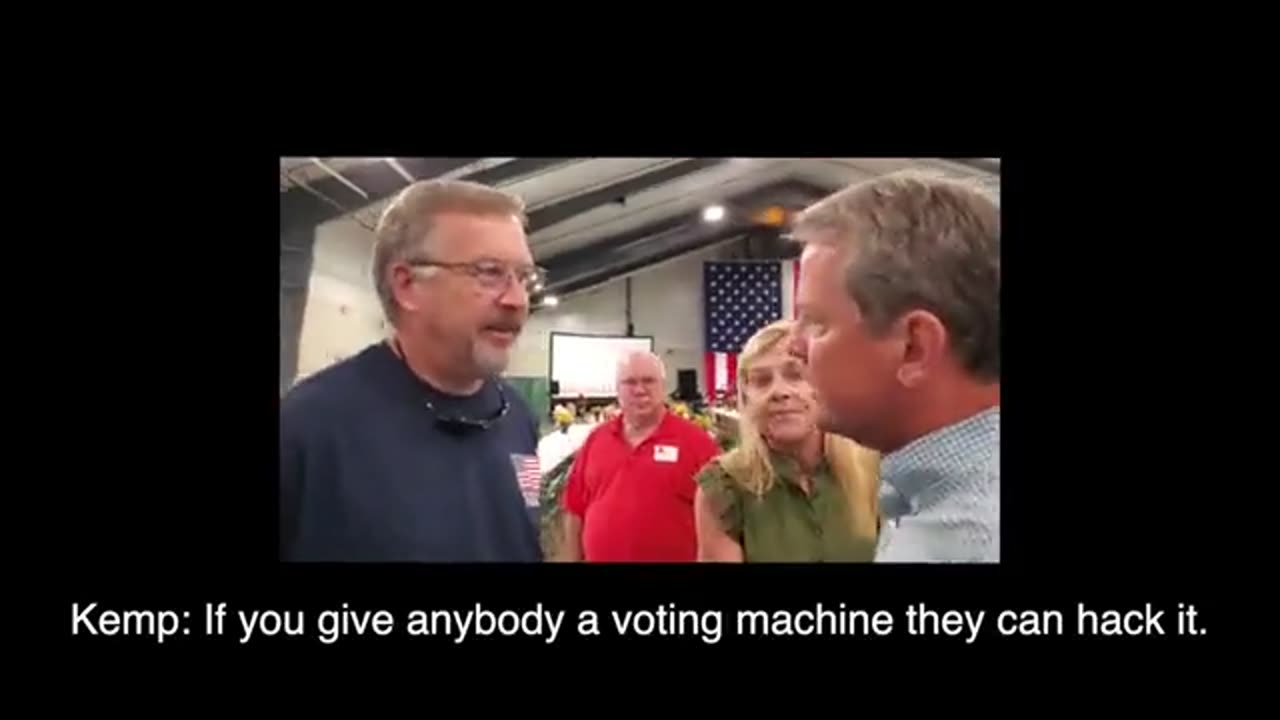 Gov. Brian Kemp admits machines can be hacked to a Republican voter: