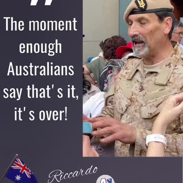The moment that Australians say, That's it. It's over!