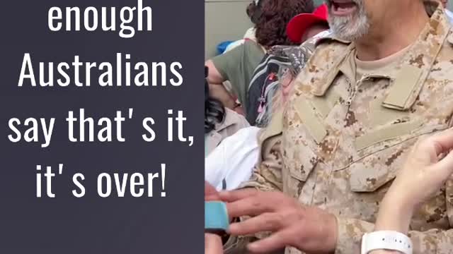 The moment that Australians say, That's it. It's over!