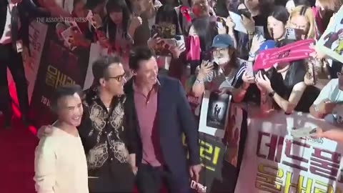 Ryan Reynolds and Hugh Jackman meet fans in Seoul ahead of 'Deadpool & Wolverine'