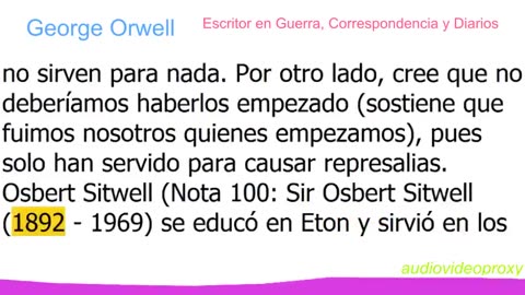 George Orwell - Escritor en Guerra, Correspondencia y Diarios 5/5