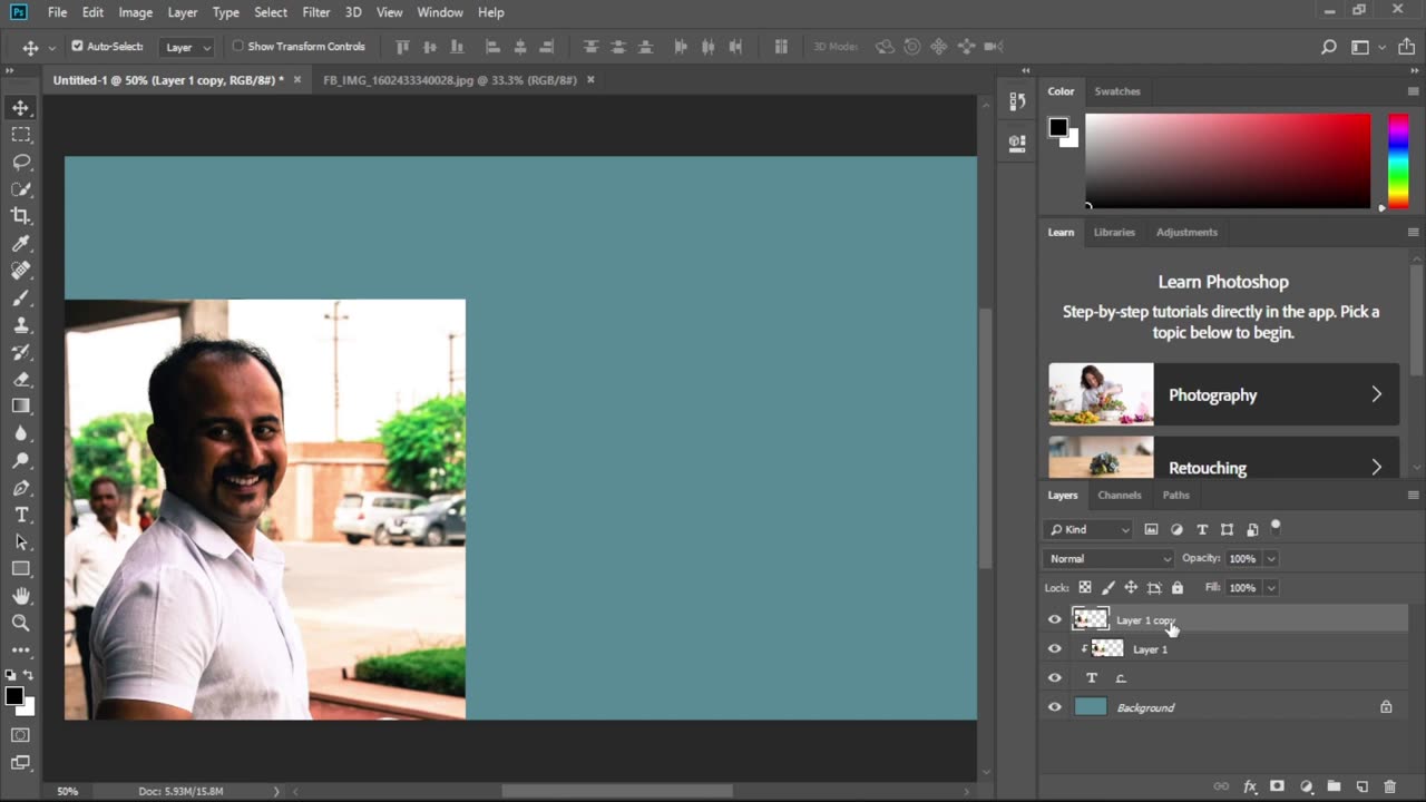 Adobe Photoshop - Crafting a Portrait Using the Alphabet