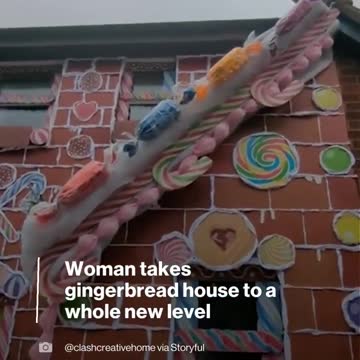 Prop maker transforms home into gingerbread house