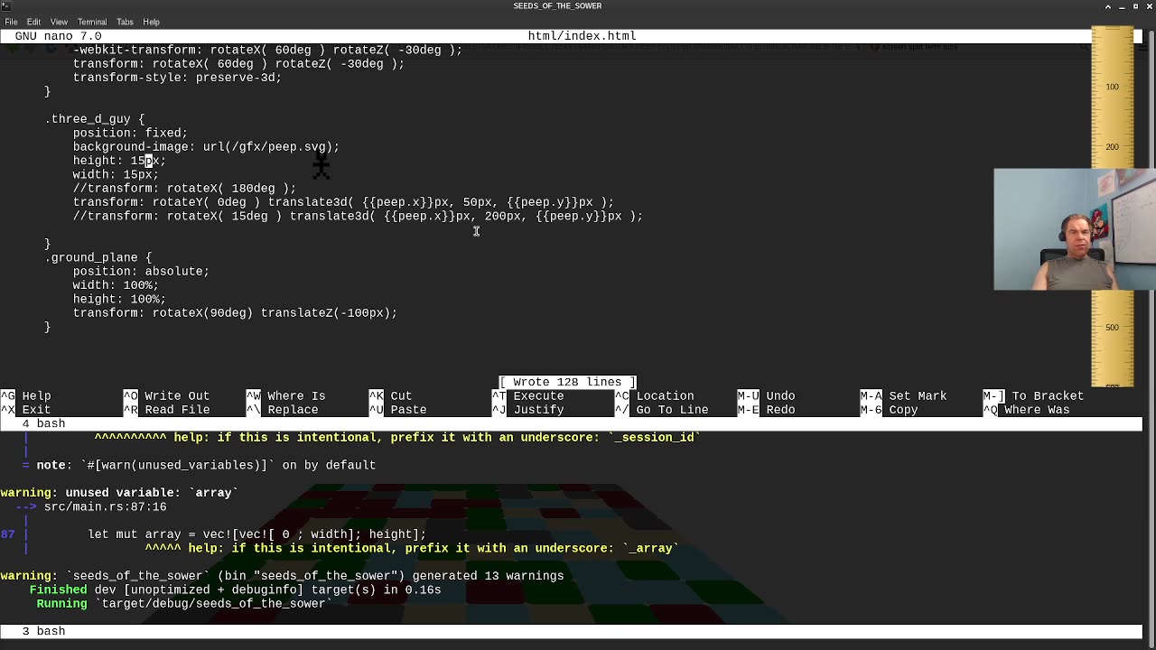 Seeds of the Sower - GameDev - 008 - Squaring the Plane CSS3D