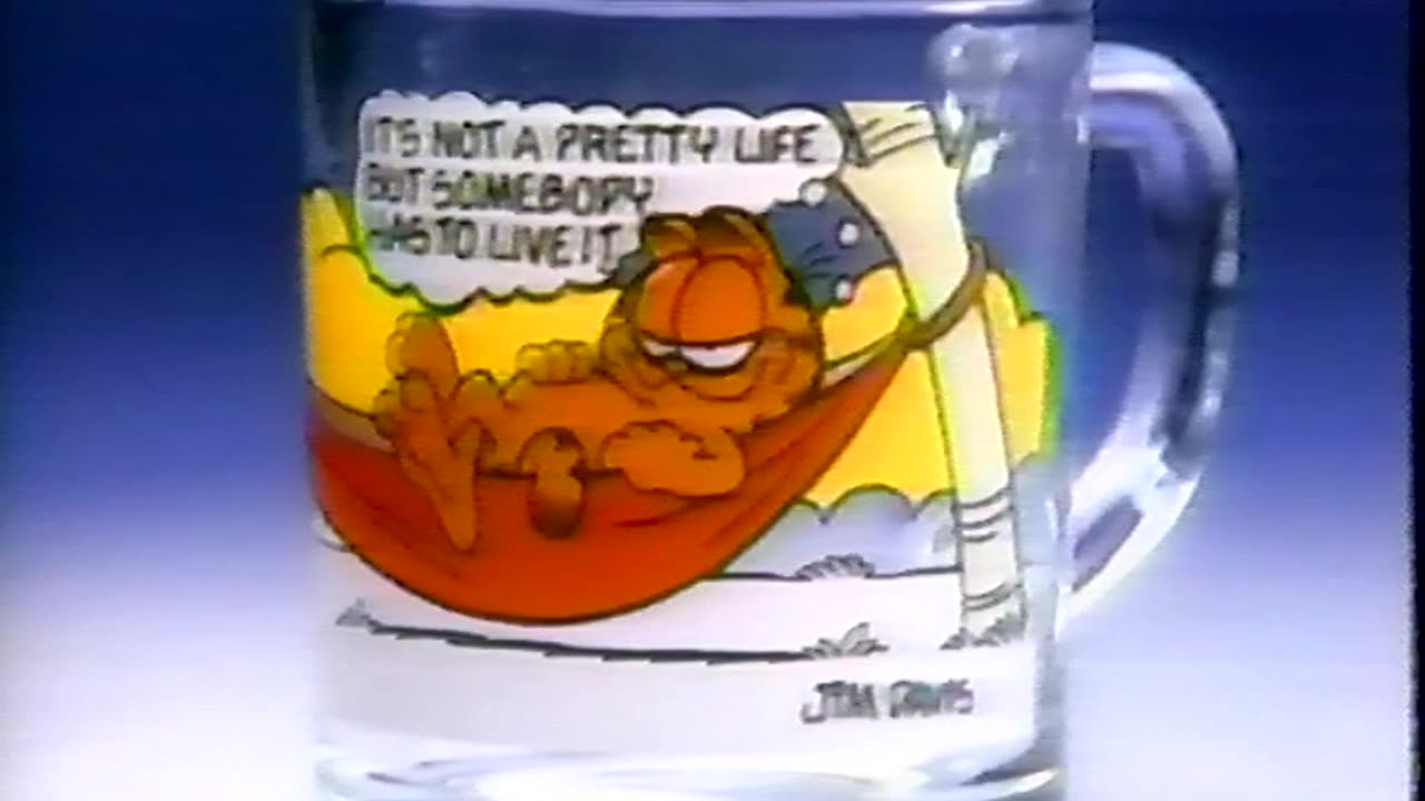 August 1987 - Garfield Mugs at the Golden Arches
