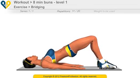 8 mins buns-butt workout