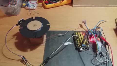 Encoder for DC motor with Arduíno Mega (Photo Interrupter+L298N)