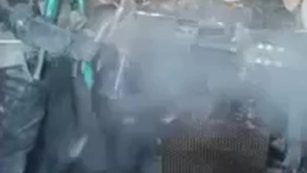 23 mm cannon mount in action