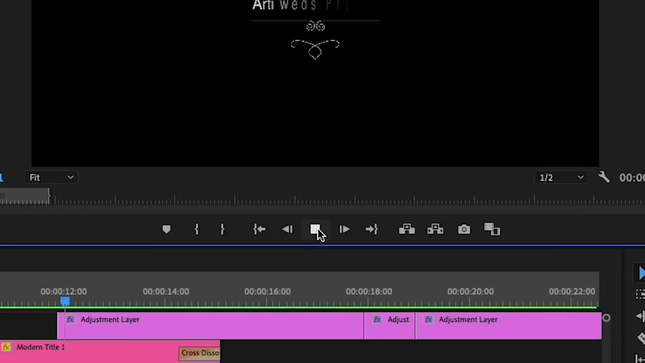 Video Editing Timeline Wedding Cinematic video