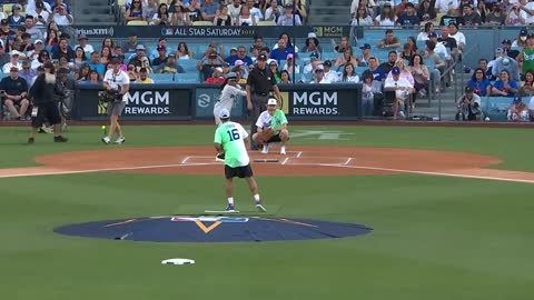 Coi Leray and Quavo face-off against Bad Bunny while MIC’D UP in All-Star Celeb Softball!_p5