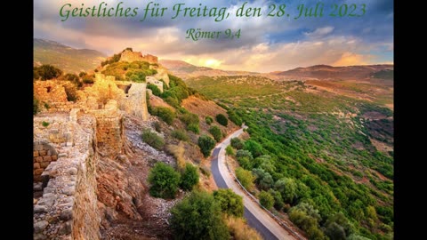 Geistliches für Freitag, den 28. Juli 2023