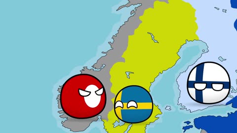 History of Sweden, Norway and Finland - Countryballs