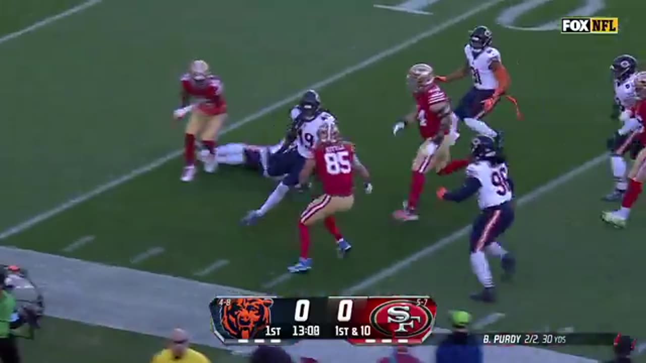 Brock Purdy to George Kittle for 33-yards