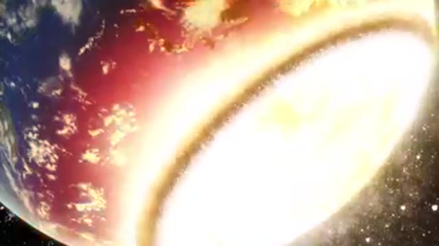 Planet Earth destroyed by an Asteroid