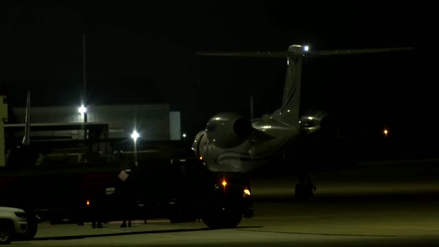 Plane carrying basketball star Griner lands in U.S.